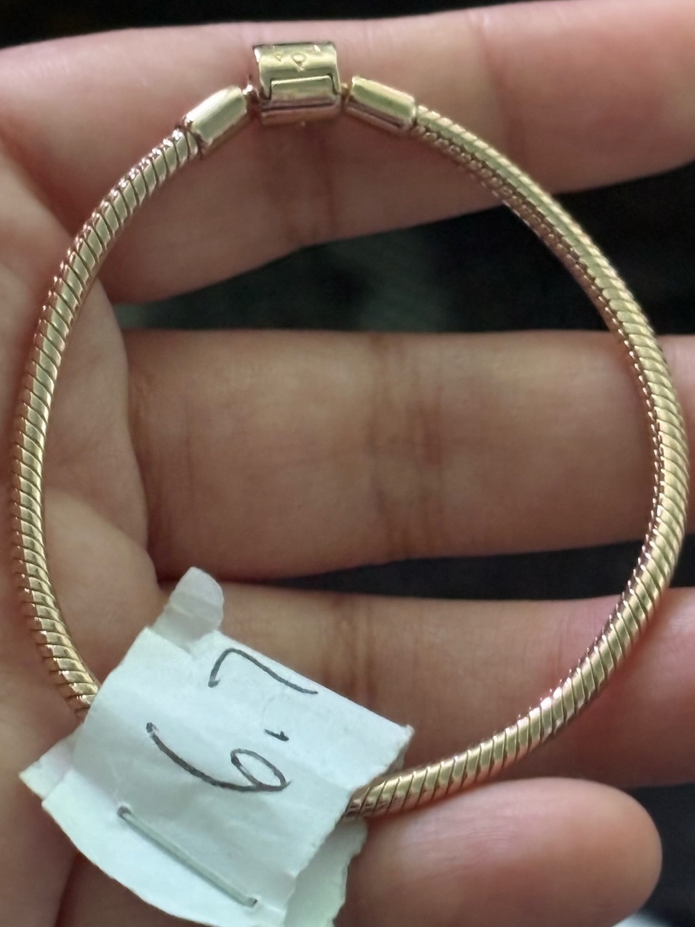 Pandora Rose Gold Snake Chain Bracelet